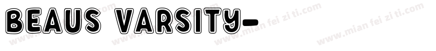 Beaus Varsity字体转换